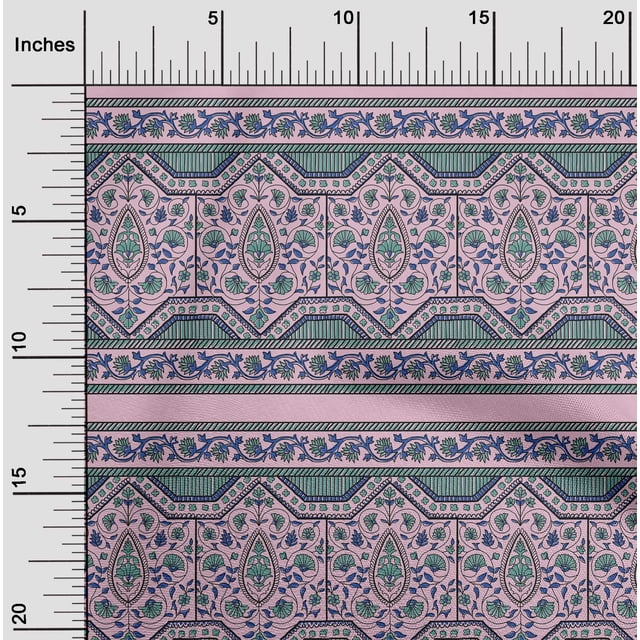 oneOone Coton Soie Feuilles & Imprimé Floral BTY 42 Pouces de Large