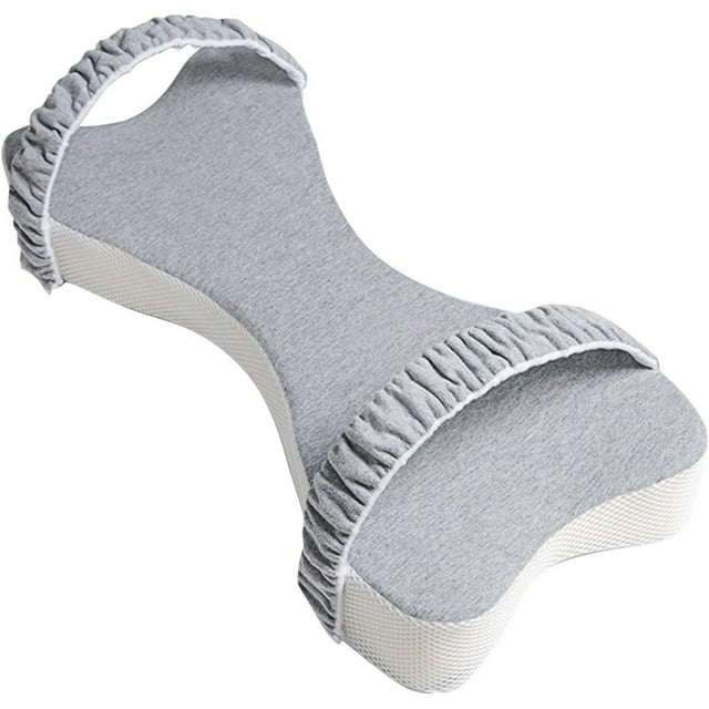 Deals! 1 * Side Sleeping Knee Pillow Knee Pillow | Ergonomic Side Sleeping Pillows | Knee Support Pillow |Foam Knee Pillow Leg Support Pillow With Straps Dorm Room Essentials For Girls Gray