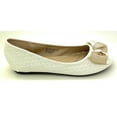 thumbnail image 2 of Elegant Women woven ballet flats with a chic gold bow accent. Lightweight, comfy, and versatile—perfect for work, casual outings, or evenings, blending timeless style with modern charm., 2 of 4