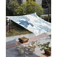 thumbnail image 3 of Sun Shade Sail 14x18Ft Summer Ocean Blue Coral and Sea Turtle Uv Block Sunshade Canopy Outdoor Shade Cover Rectangle Shade Cloth For Patio Garden Yard Deck Pergola, 3 of 6