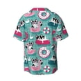 thumbnail image 7 of Kdxio Men's Hawaiian Shirt for Men Short Sleeve Shirt Swimming Bulldog Summer Casual Holiday Beach Button Down T-Shirts, 7 of 7
