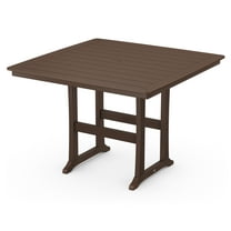 POLYWOOD Nautical Trestle 59" Bar Table in Mahogany