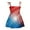 Hot Pink, variant on Odeerbi Kids Baby Girls Dress Beach Dresses 2025 Casual Sleeveless American Flag Princess Sundress Summer Dress