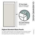 thumbnail image 3 of Glass Warehouse  44 in. - 48 in. x 78 in. Frameless Sliding Shower Door Brushed Bronze Brushed, 3 of 5