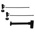 thumbnail image 1 of Westbrass D1438QRL-62 Round European Pedestal Kit, Matte Black, 1 of 1