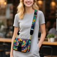 thumbnail image 2 of ZUXONGSY Black Cat Galaxy Planet Print Shoulder Bag for Women Mini Crossbody Travel Purse Trendy Satchel with Adjustable Wide Strap for Shopping Business, 2 of 7
