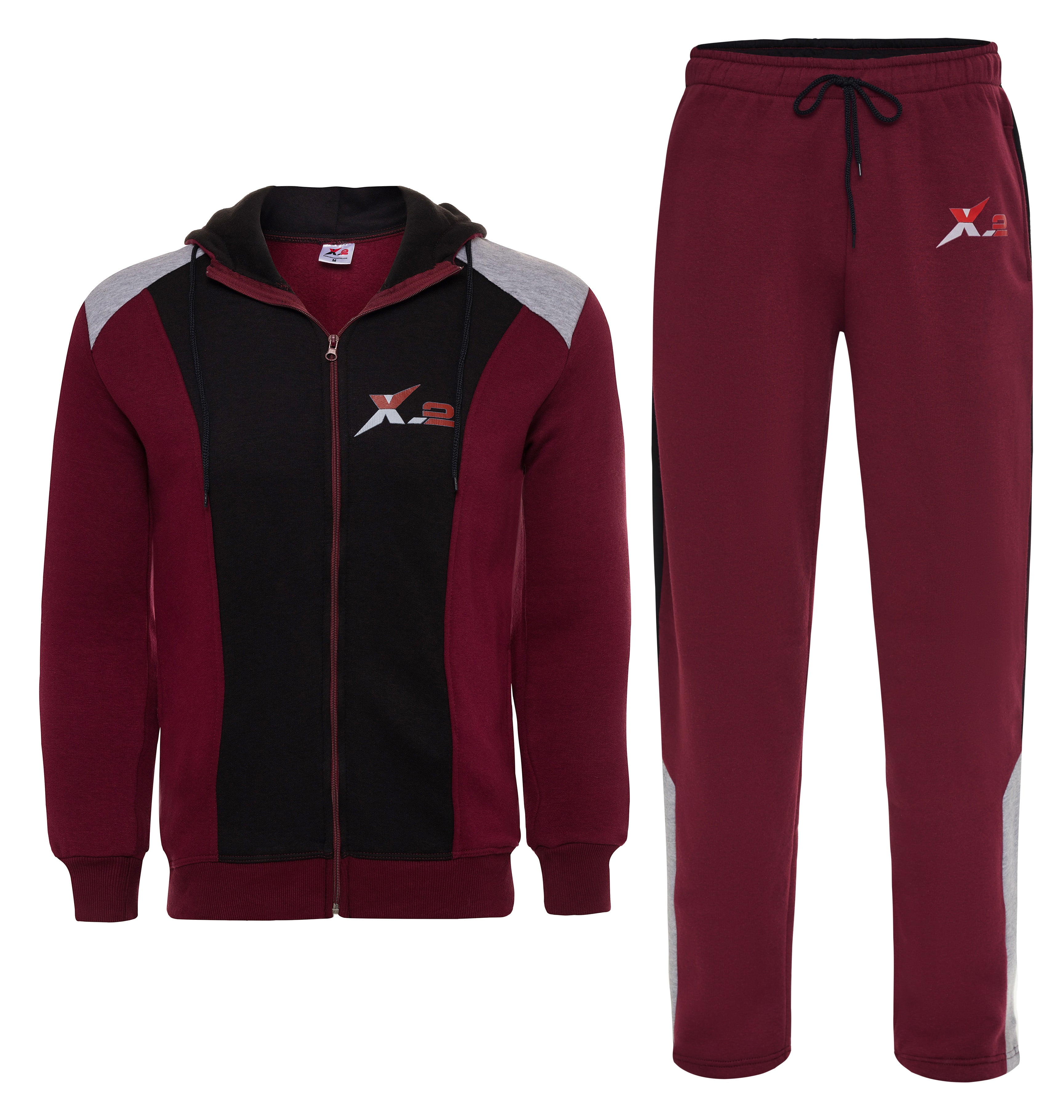 Maroon jogging suit deals