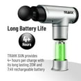 thumbnail image 5 of TRAKK Deep Tissue Handheld Massage Gun w/ 4 Speeds & Attachments, Silver, 5 of 8