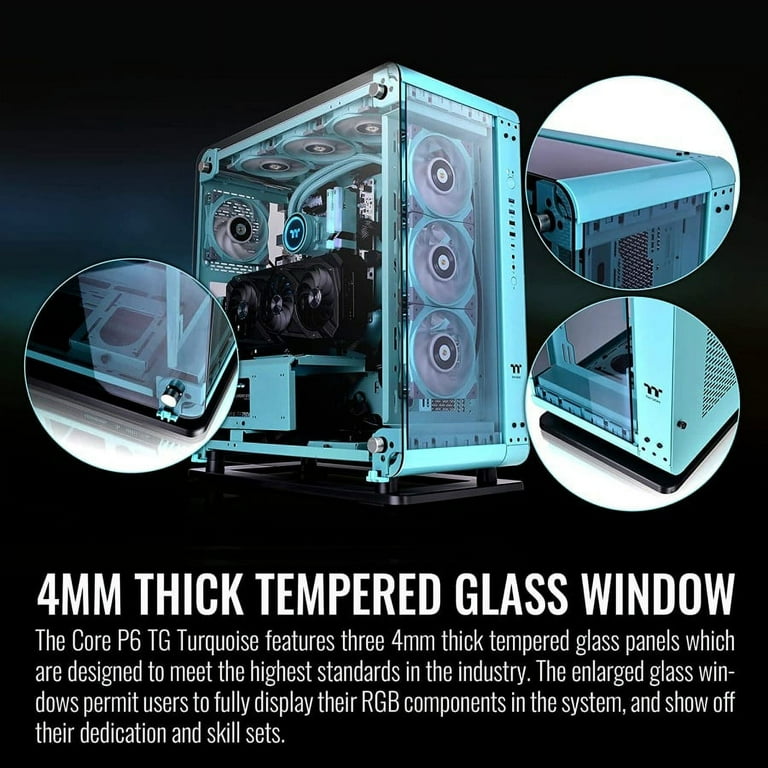 Thermaltake Core P6 TG CA-1V2-00MBWN-00 Turquoise SPCC ATX Mid