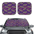thumbnail image 2 of Fotbe Carnival Masks and Beads Juego de 2 Piezas de Parasoles para Parabrisas | Bloqueador Solar para Auto | Accesorios Plegables para Protección Solar Interior-Medium, 2 of 6