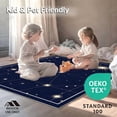 thumbnail image 4 of ODIKA 6'x9' Machine Washable Non-Slip Area Rug, Celestial Constellation Night Sky High Traffic Rug, Blue, 398019, 4 of 7