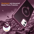 thumbnail image 7 of Casetego for iPhone 12/iPhone 12 Pro Magnetic Case,with Stand [Compatible with Magsafe],Full Body Protective Cover Slim Shockproof 6.1" Phone Case,Wine Red, 7 of 7