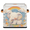 Multicolor 2, variant on CURLYOOT Elephant Cube Storage Bin, 11 Inch Storage Cube Fabric Bin for Shelves, Rainbow Clouds Foldable Clothes Organizer Baskets with Leather Handle for Closet Home