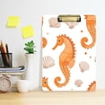 thumbnail image 2 of FORMRS Acrylic Clipboard with Low Profile Clip Standard A4 Letter Size, 12.5" x 9", Orange Seahorse, 2 of 8