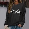 thumbnail image 2 of WEAIXIMIUNG Robe Sweat-Shirt Surdimensionnée Manches Courtes Automne et Hiver Imprimé Lettre Col Rond Épaule Manches Longues Pull Décontracté (4), 2 of 4