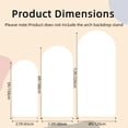 thumbnail image 2 of Arch Backdrop Cover Set of 3 (7.2/6/5 ft) Wedding Arch Cover Spandex Arched Stand Covers Stretchy Backdrop for Birthday Balloon Party Graduation Decoration Wedding, 2 of 8