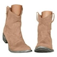 Caqnni 2024 New Flat Leather Comfortable Color Womens Dress Boots Ankle