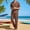 Coffee, variant on Men's 2 Piece Linen Outfits Cuban Guayabera Short Sleeve Shirts and Pants Summer Beach Vacation Sets for Men Big and Tall Size S-3XL White