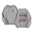 thumbnail image 6 of Christian Sweatshirts for Girls What A Friend We Have In Jesus Cute Graphic Crewneck Sweatshirt Pullover Tops, 6 of 7