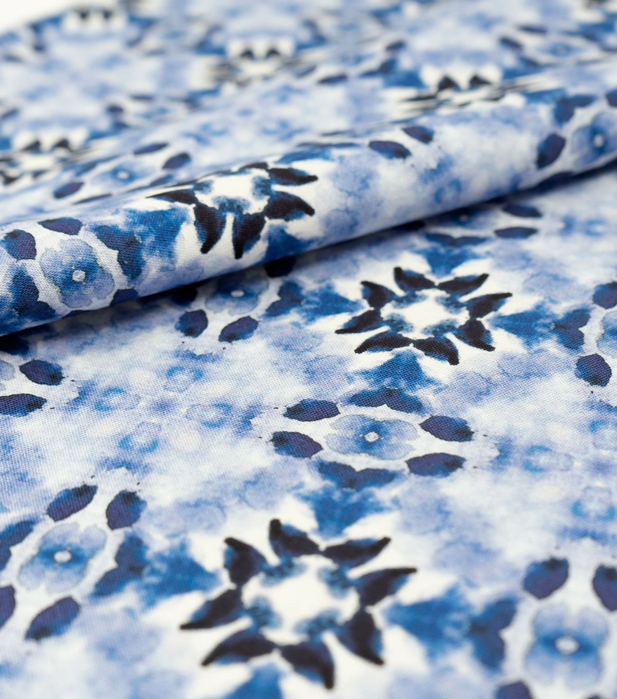 Singer Fabric, 100% Cotton, China Blue Batiks, Cut by the Yard