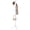 White, variant on Adjustable Height Wooden Coat Rack, New Zealand Pine Freestanding Garment Rack with 8 Hooks, Stable Tripod Base, Tool-Free Assembly Clothes Stand for Entryway, Bedroom and Office, 3 Adjustable Height