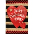 thumbnail image 3 of Briarwood Lane Striped Valentine's Day Burlap Garden Flag, 3 of 4