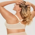 thumbnail image 2 of CHOK Women‘s Front Closure Full Coverage Lace Underwire Racerback Bra, 2 of 7