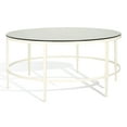 thumbnail image 5 of SAFAVIEH Couture Edmund Modern Round Tempered Glass Coffee Table, White, 5 of 11