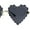 Gold - Black, variant on Womens Rimless Unique Laced Edge Heart Shape Retro Sunglasses Gold Purple
