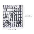 thumbnail image 6 of 10 Sheets White PVC Self-Adhesive Letter and Number Stickers for Scrapbooking, Crafts, and Projects, 6 of 6