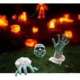 thumbnail image 1 of Halloween Ground Insertion Skull Garden Decoration Garden Insertion Three-piece Set, 1 of 6