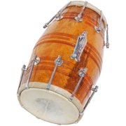 SHREYAS Handmade Wood Dholak SR Amr + Bag Indian Folk Musical Instrument for any Age Group