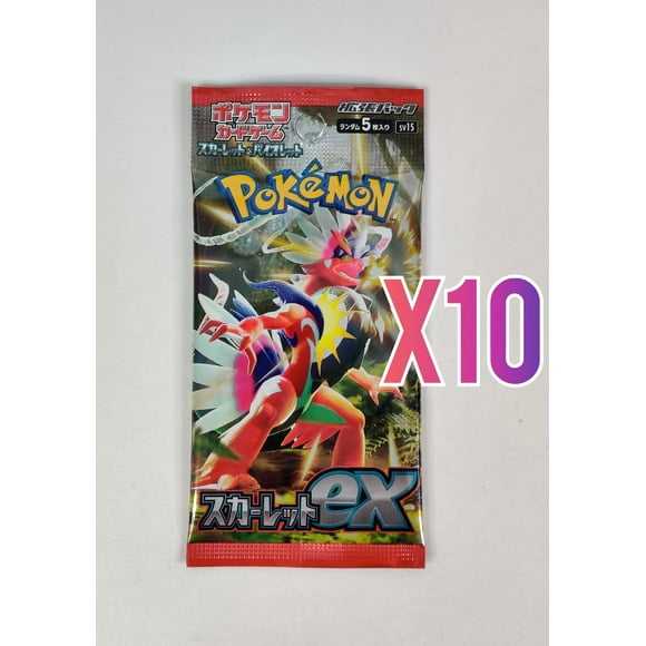 Scarlet ex SV1S Booster Pokemon Card Game Japanese Scarlet & Violet TCG 10 PACKS