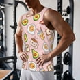 thumbnail image 5 of Fotbe Breakfast Pattern Men's Quick Dry Workout Tank Top Gym Muscle Tee Fitness Bodybuilding Sleeveless T Shirt Breathable Workout Shirt-XX-Large, 5 of 9