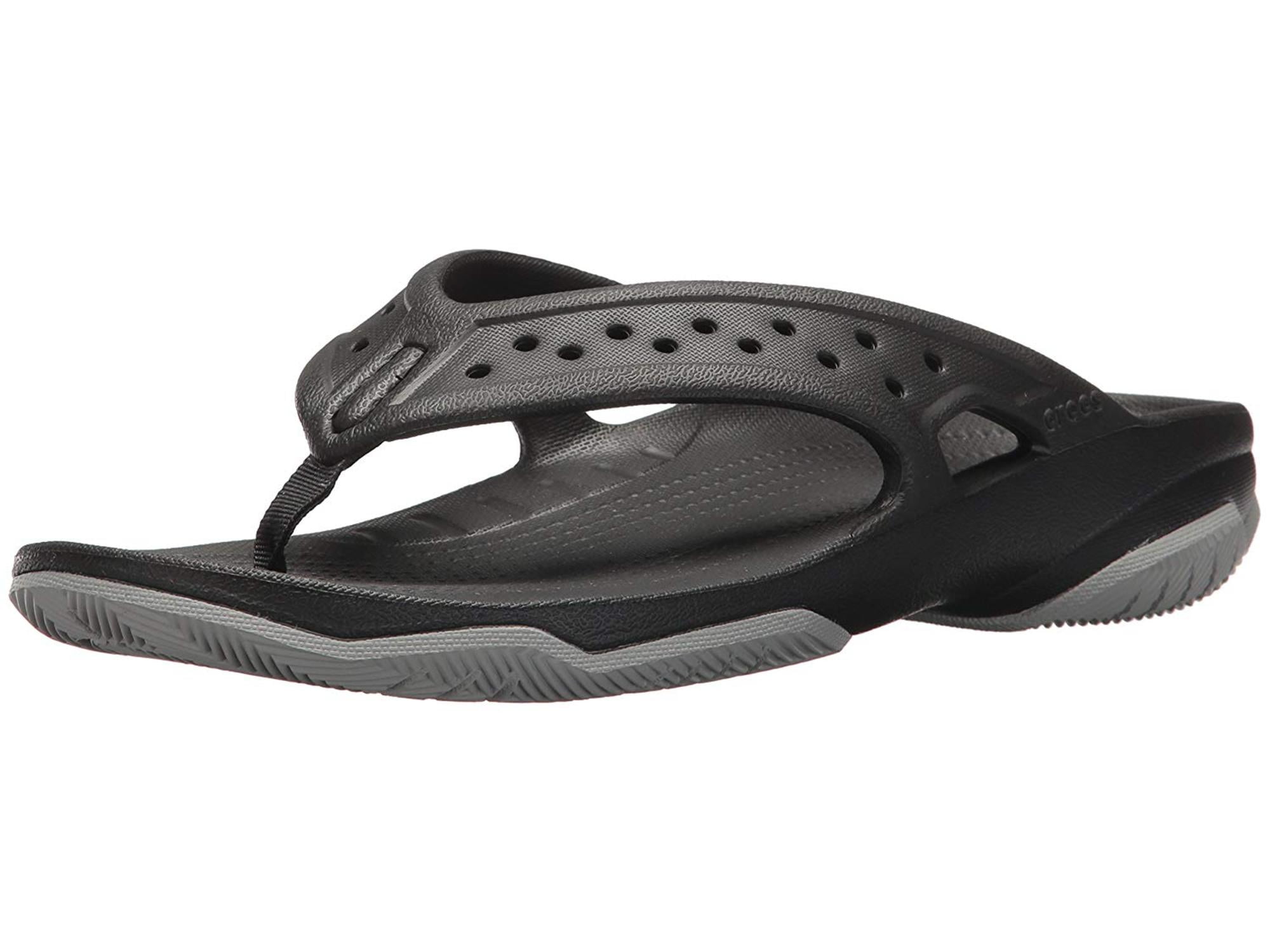 crocs men's swiftwater deck flip