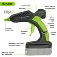thumbnail image 4 of Surebonder 18V Ryobi Battery Powered Fully Cordless Hot Glue Gun, Professional, Full Size  for DIY, Crafting, Repairs, 60 Watt, Battery and Charger NOT Included - Tool Only, 4 of 6