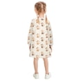 thumbnail image 3 of long-sleeved dress Monkey A-line dress with ribbed cuffs Soft and comfortable, 3 of 6