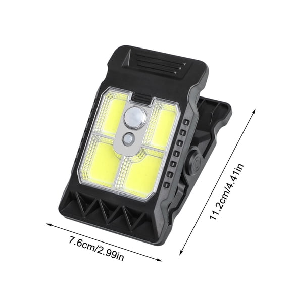 YIKA Solar-powered Clip-on Lamp For Outdoor Patio And Garden Lighting Portable Solar Clip Light