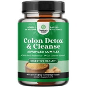 Nature's Craft Colon Cleanse and Detox, Advanced Complex Gut Health Supplement, 60 Capsules
