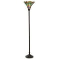 thumbnail image 4 of Warehouse of Tiffany 68” Dragonfly Torchiere Floor Lamp with Glass Shade, 4 of 5