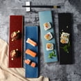 thumbnail image 2 of Assiette à Sushi Style Japonais, Plat Long en Céramique, Plateau à Collation, Plat de Service, Vaisselle (Rouge), 2 of 7