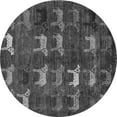 thumbnail image 1 of Ahgly Company Indoor Round Abstract Gray Modern Area Rugs, 5' Round, 1 of 4