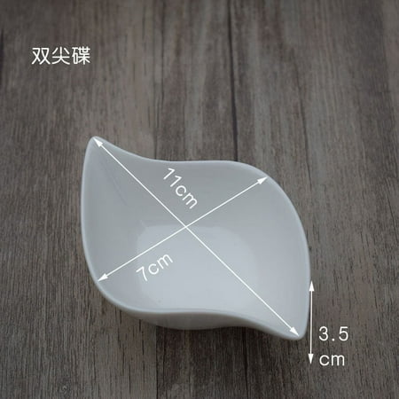 

4pcs Ceramic Seasoning Plates Seasoning Dishes Dipping Bowls Appetizer Plates