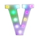 thumbnail image 2 of Letras luminosas LED con control remoto | Decoración con letras para fiestas y eventos en casa | Funciona con pilas o USB | 16 modos de cambio de color, 2 of 8
