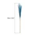 thumbnail image 2 of Unique Bargains 12Pcs Faux Pampas Grass 35.4' Tall 9 Branches Artificial Reed Fluffy Stems for Home Kitchen Vase Blue, 2 of 7