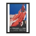 thumbnail image 5 of To the Holy Land and Cyprus with the Lloyd Triestino, 1932. Framed Vintage Travel Poster, 5 of 11