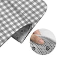 thumbnail image 5 of Xecao Gray Checkboard 2-Piece Vintage Seamless Anti-Skid Mat Set, featuring a stylish pattern for a safe and elegant toilet rug experience, 5 of 6