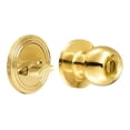 thumbnail image 2 of Combo Pomo Bola Y Cerrojo Sencillo Lock 15CB Latón Brillante, 2 of 4