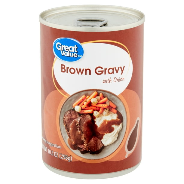 Great Value Brown Gravy with Onion, 10.5 oz