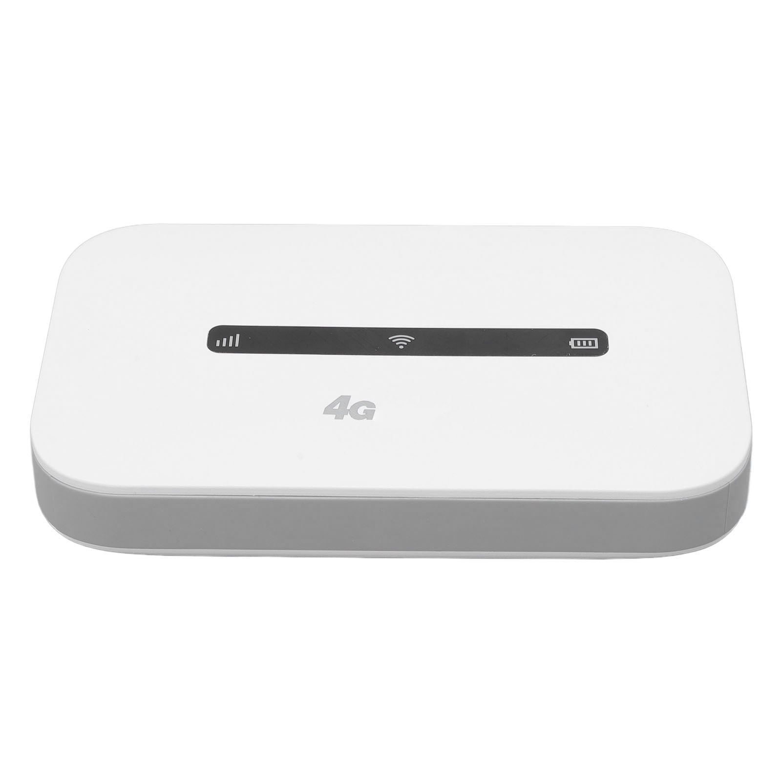 Pocket Router, 3000mAh Battery Low Latency Supports 8-10 Connected Devices Mobile 4G Router Micro SIM Card Slot  for Smart Home Devices Asian Version FDD: 1.3.5.8 TDD: 38.39.40.41